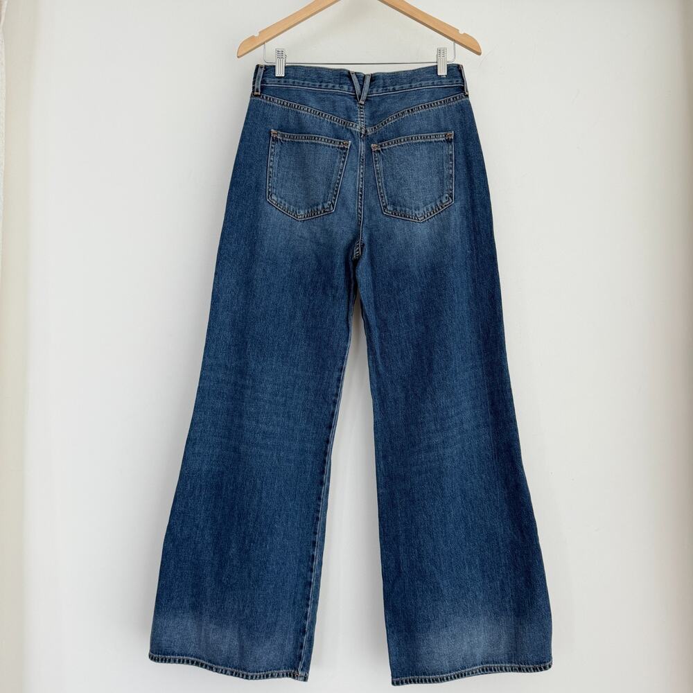 Veronica Beard Jeans Womens 27x32 Kasey Wide Leg Mid Rise City Stroll USA Made - Picture 4 of 13